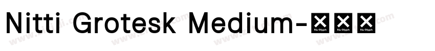 Nitti Grotesk Medium字体转换